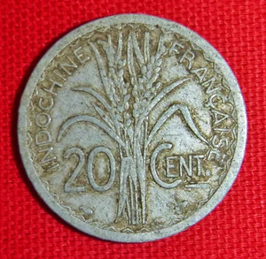 ALUMINIUM COIN - R.Turin - 1945 FRENCH INDOCHINA - Vietnam - Laos - WWII - C.181 - Picture 1 of 2