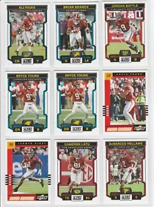 ALABAMA CRIMSON TIDE 9 CARD LOT BRYCE YOUNG JORDAN BATTLE JAHMYR GIBBS ELI RICKS - Picture 1 of 2