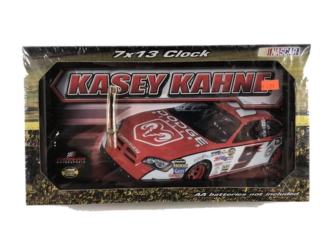 Nascar Kasey Kahne #9 Dodge Charger 7" x 13" Racing Reflections Clock 2006 Cover