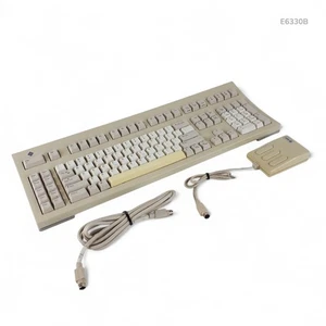 Vintage Sun Microsystems Type 5 90s Keyboard W/ 8-pin Mini-DIN M4 Mouse & Cable - Picture 1 of 18