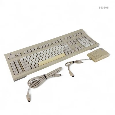 Vintage Sun Microsystems Type 5 90s Keyboard W/ 8-pin Mini-DIN M4 Mouse & Cable - Image 1 of 4