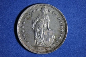 1963 SWITZERLAND 2 FRANC SILVER COIN #K54870 - Picture 1 of 2