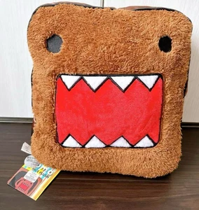Domo-kun Cojín Esponjoso con Diseño de Rostro 13 x 13 en Felpa Cara Marrón Nuevo Limitado - Imagen 1 de 14