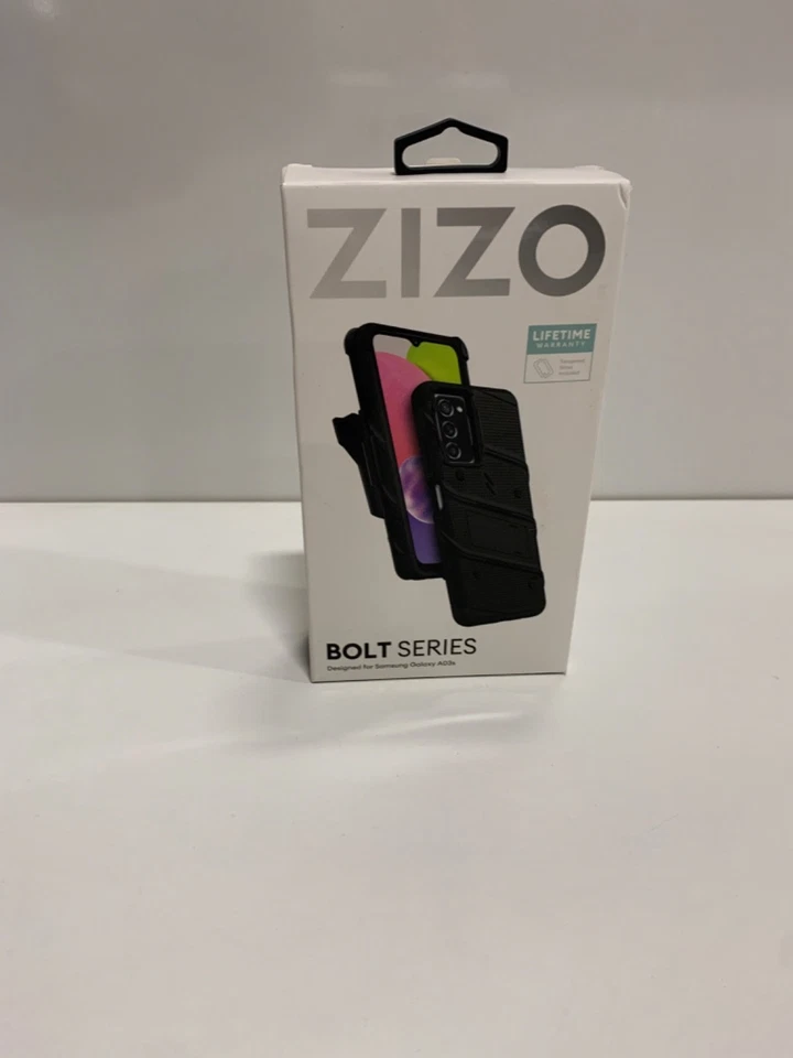 Zizo Bolt Galaxy A03s Rugged Holster Belt Clip Phone Case And Tempered Glass