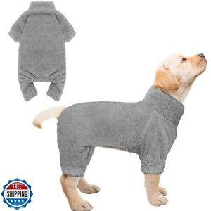Flauschiger Hunde Schlafanzug Rollkragen Hundekleidung warm weich kuschelig leicht Hund Pyjama D - Bild 1 von 5