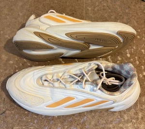 ADIDAS OZELIA Mujer/Unisex Blanco Con Rayas Naranja Reflectantes Talla UK 7 - Imagen 1 de 7