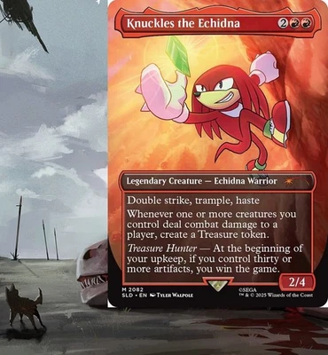 Knuckles the Echidna Treasures Commander Deck Magic Cards MTG Ready-to-Play EDH - Image 1 of 4