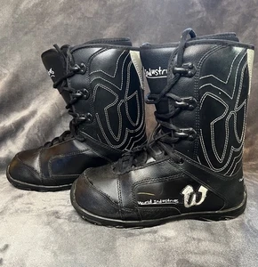 World Industries schwarz mit weißem Rand Snowboard Boots Herren Größe 7 - Bild 1 von 14