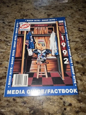 Guía de medios/factbook de los New York Giants 1992 Foto 1 de 2