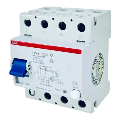 ABB F204B 40A / 0,03A FI-Schutzschalter / Typ B / All-Strom-FI / 2CSF204501R1400 - Image 1 of 3