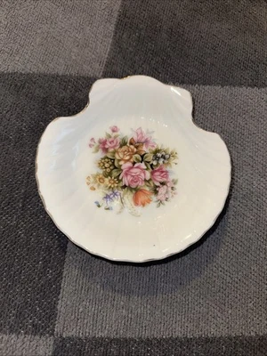 Jabonera coleccionable de porcelana fina de prestigio, Japón, borde dorado Foto 1 de 4