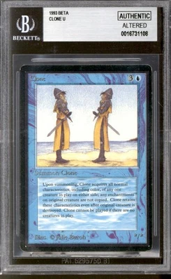 Magic MTG Beta Clone BGS AA MODERATELY PLAYED MP Inked Corners INK - Image 1 of 3