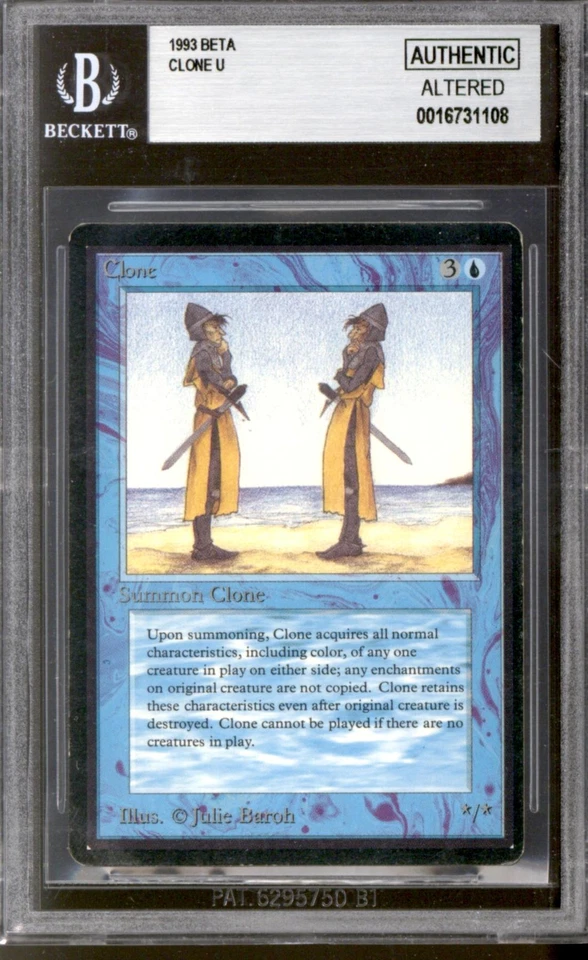 Magic MTG Beta Clone BGS AA MODERATELY PLAYED MP Inked Corners INK - Image 1 of 3