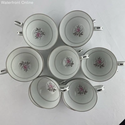 Juego de 12 tazas de té con patrón de rosas Noritake China Roanne 5794 Cottagecore Foto 1 de 4
