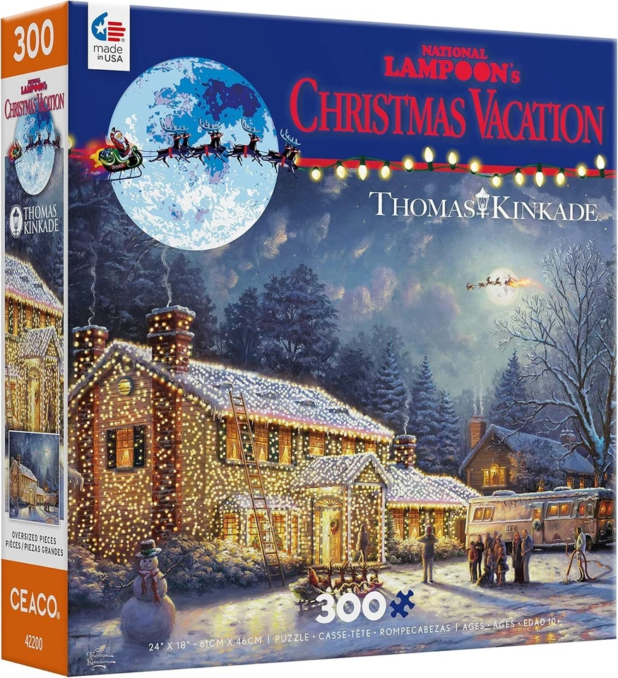 Ceaco - Thomas Kinkade - Holiday Movies - National Lampoons Xmas Vacation - 300