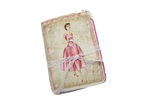 Trödel Jounral kleines Handarbeit Buch Faux Vintage Kitsch Nähen Mode Thema - Bild 1 von 14