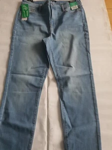 Women's Uk16 Buffalo High Rise Stretch Skinny Jeans Light Wash - Picture 1 of 9