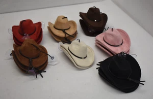 Lot of 20 Mini Cowboy Hat w/ Suction Cup Western Hat Car Windshield Decor - Bild 1 von 7