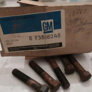 1963-1967 NOS Corvette OE GM 3888248 Front Suspension Upper Control Arm Studs 7 - Picture 1 of 2