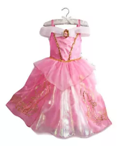 PRINCESS AURORA SLEEPING BEAUTY COSTUME DRESS GOWN SIZE 5/6 DISNEY STORE NEW! - Picture 1 of 3