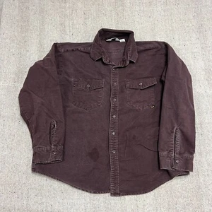 Vintage Duxbak Button Up Shirt Mens XXL Brown 1990s Chamois - Picture 1 of 7
