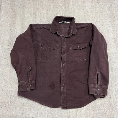 Vintage Duxbak Button Up Shirt Mens XXL Brown 1990s Chamois - Image 1 of 4