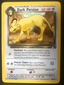 Pokemon 42/82 Dark Persian Team Rocket NM - Picture 1 of 2