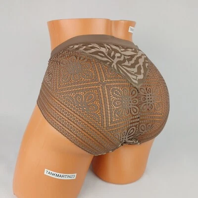 LANE BRYANT CACIQUE NO SHOW HIPSTER 18/20 PANTY PLUS CEBRA ANIMAL ENCAJE ESPALDA SEXY Foto 1 de 4