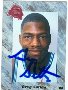Greg Sutton autographed Basketball Card (Oral Roberts) 1991 Classic #187