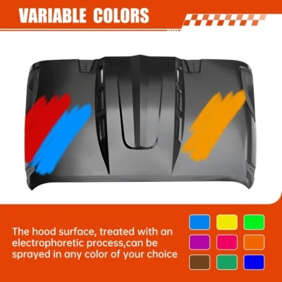 The Avenger Style Hood Fit 2018-2023 Jeep Wrangler JL, 2020-23 Jeep GladiatorJT - Image 1 of 4