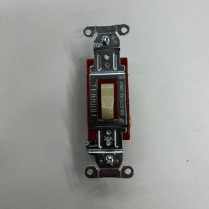Hubbell HBL1221I 20A, 120-277VAC Single Pole Nylon Toggle, Back & Side Wired - Picture 1 of 5