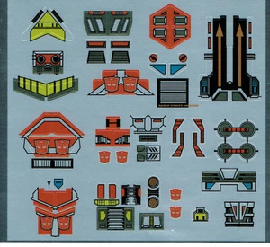 TRANSFORMERS GENERATION 1, G1 AUTOBOT TECHNOBOTS REPRO ETIKETTEN / AUFKLEBER - Bild 1 von 1
