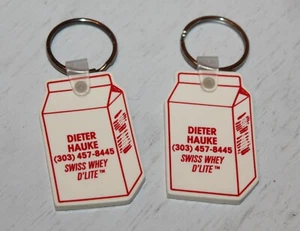 Dieter Hauke Swiss Whey D'Lite Souvenir Keychain Lot - Picture 1 of 4