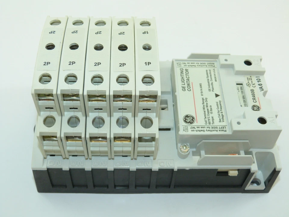 GE CR463L90AJA Electricity Held Lighting Contactor 120v Coil 9 N.O. Poles NEW - Image 1 of 1