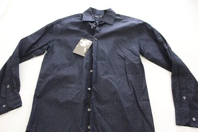 NWT Structure Geometric LONG SLEEVE SHIRT Small S 15 x 33/34  - Image 1 of 4