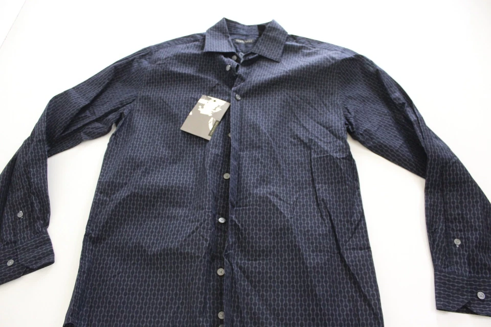 NWT Structure Geometric LONG SLEEVE SHIRT Small S 15 x 33/34  - Image 1 of 4