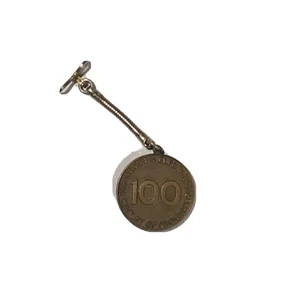 Vintage 1969 Keychain Medallion Western Electric 100th Anniversary 1869-1969 USA - Picture 1 of 4