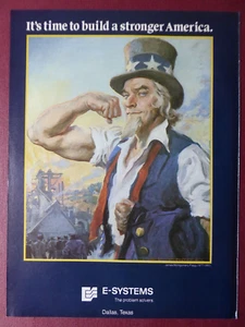6/1984 PUB E-SYSTEMS JAMES MONTGOMERY FLAGG ORIGINAL AD - Picture 1 of 1