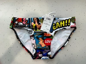 Waterpolo de natación Turbo para hombre estilo breve: Yeah Comic, S (EE. UU./Reino Unido 30, 86 cm cadera) nuevo con etiquetas - Imagen 1 de 4