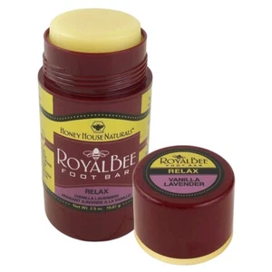 Barra de pies Honey House Naturals Royal Bee Relax vainilla lavanda, 2,5 OZ - Imagen 1 de 2