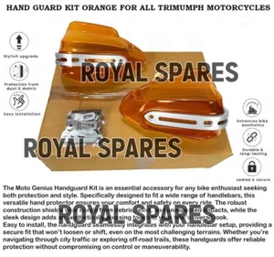 "HAND GUARD KIT, ORANGE" FIT FOR ALL TRIUMPH MOTORCYCLES - Picture 1 of 23