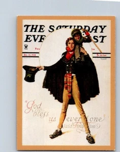 TRADING CARDS 1983 COMIC IMAGES NORMAN ROCKWELL #71 "GOD BLESS US EVERYONE"NO611 - Picture 1 of 2
