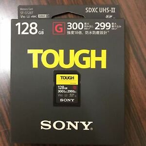 Sony 128GB UHS-II Tough G-Series SD card (R300 / W299) NEW