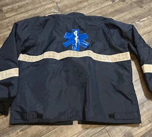 EMT Firefighter Jacket Full Zip XXXL CMF Fire Lakeland Blue - Picture 1 of 8