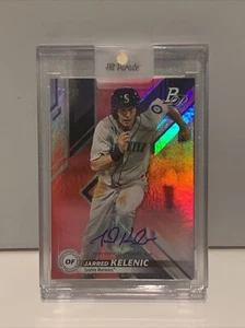 2019 JARRED KELENIC Bowman Platinum Red Auto #1/10 Mariners Star Rookie Prospect - Picture 1 of 7