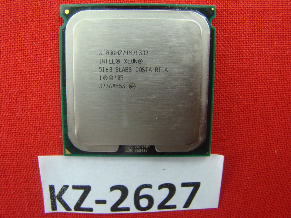 Intel Xeon 5160 Slabs 3GHz/4MB/1333MHz Socket/Socket 771 Dual Core CPU #KZ-2627 - Image 1 of 1