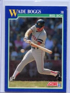 1991 Score Wade Boggs Boston Red Sox #12 βοΈπ₯π― MINT - Picture 1 of 2