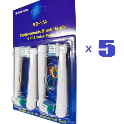 JAPUSOON 20 PCS ELECTRIC TOOTHBRUSH HEADS COMPATIBLE WITH BRAUN ORAL-B PROFESSIONAL CARE