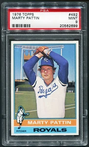 1976 Topps #492 Marty Pattin PSA 9 Mint! - Picture 1 of 2