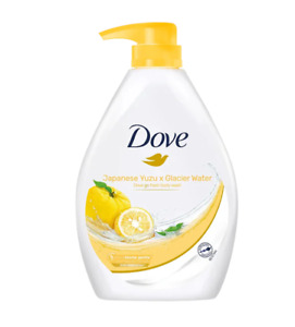 1 Count Dove 33.8 Oz Rebalancing Yuzu Fresh Microbiome Gentle Body Wash